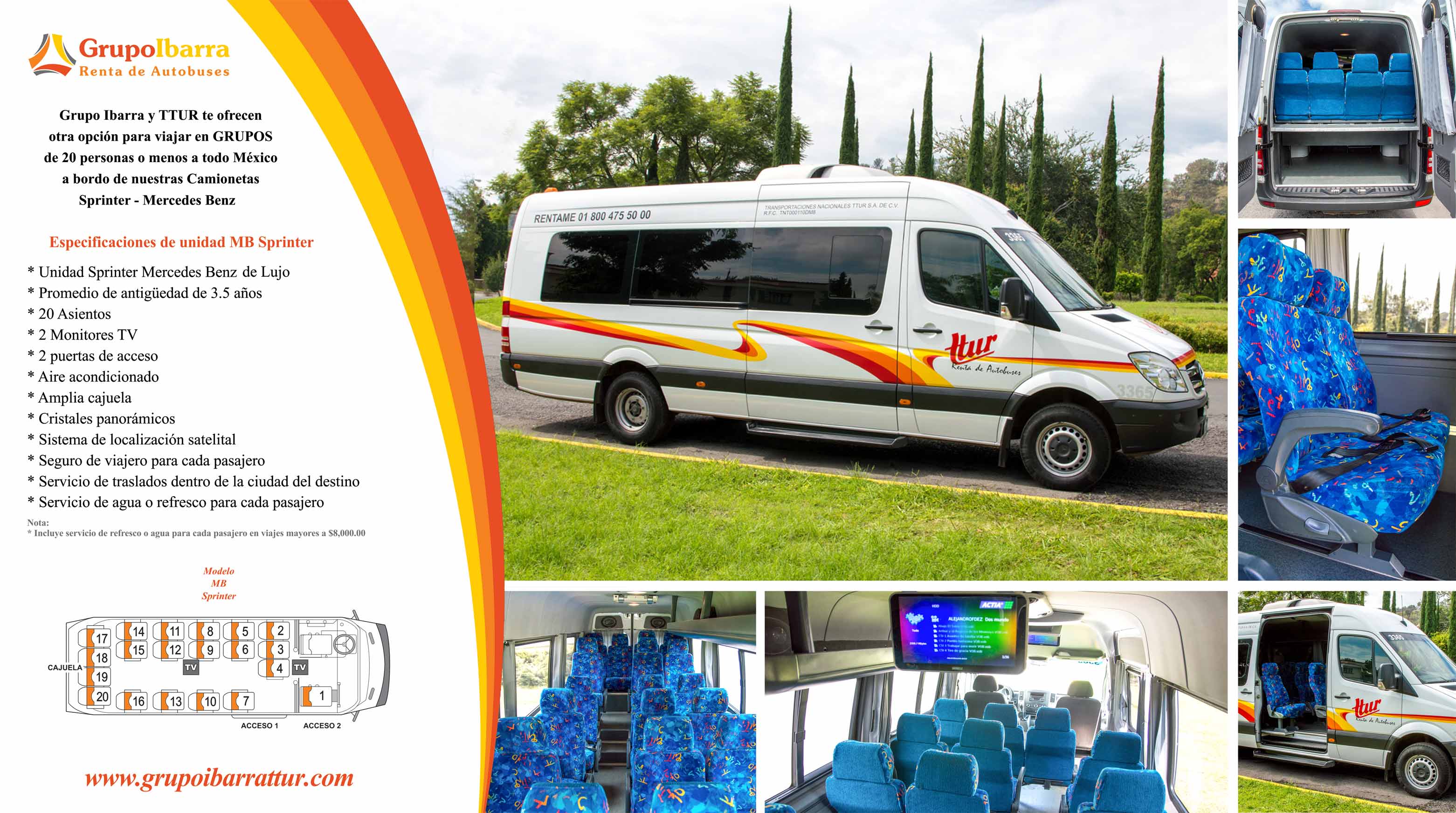 GRUPO IBARRA TTUR Renta de Autobuses Irizar y Sprinter Guadalajara
